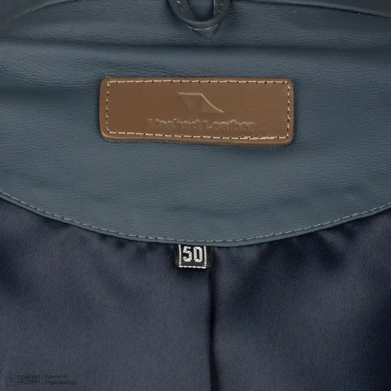 کت چرم مردانه چرم مشهد مدل K0603 رنگ سرمه ای