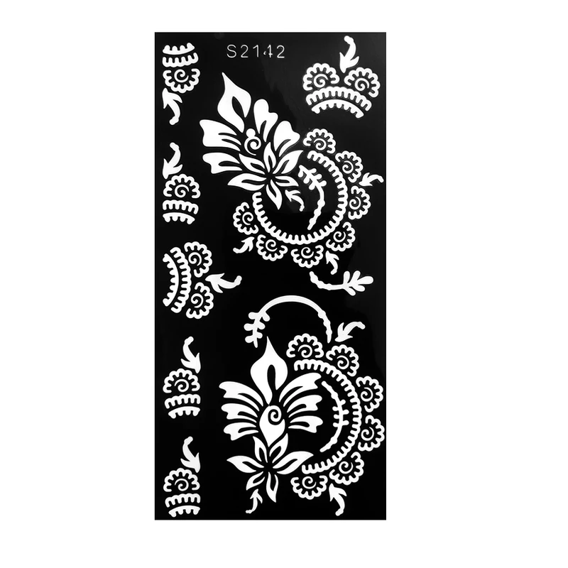 شابلون تتو موقت مدل برگ کد 16