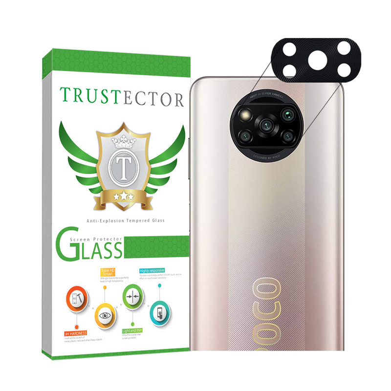 محافظ لنز دوربین تراستکتور مدل PLATINLENS مناسب برای گوشی موبایل شیائومی Poco X3 / X3 NFC / X3 Pro