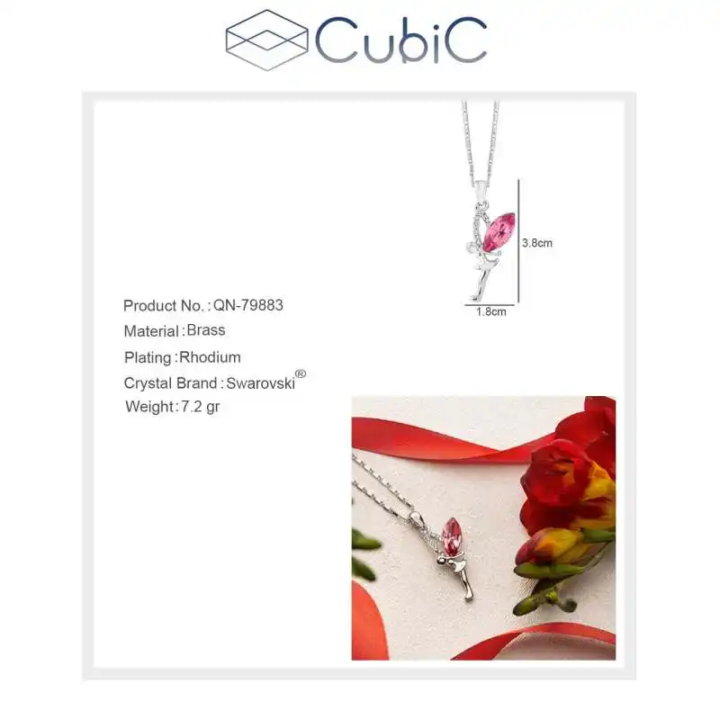 گردنبند زنانه کوبیک مدل QN-79883