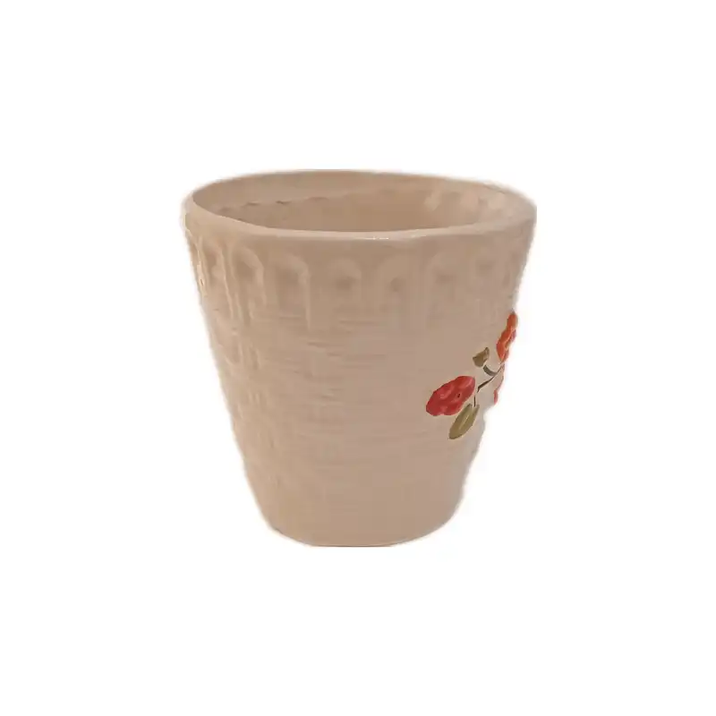 گلدان مدل رومیزی  طرح گل برجسته کد 1689