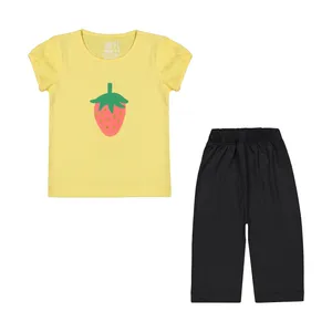 ست تی شرت و شلوار دخترانه سون پون مدل 1391763-01