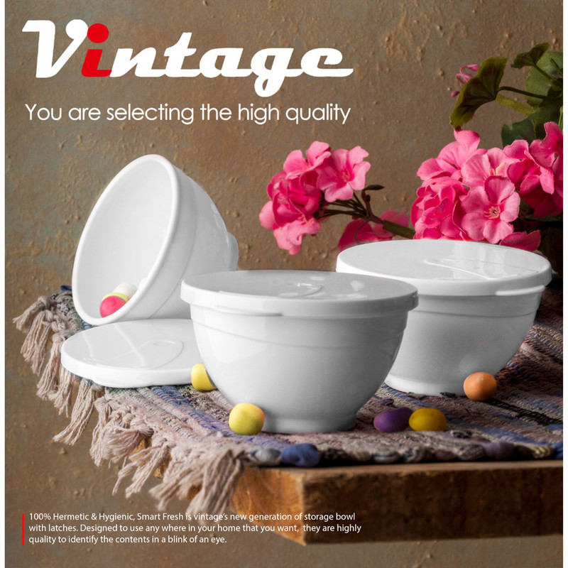 ظرف نگهدارنده وینتج مدل VNIO57 مجموعه 3 عددی ظرف نگهدارنده وینتج مدل VNIO57 مجموعه 3 عددی