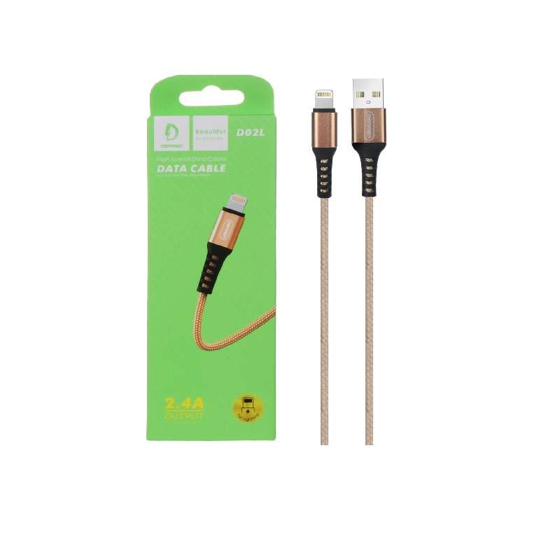 کابل تبدیل USB به لایتنینگ دنمن مدل D02L طول 1 متر