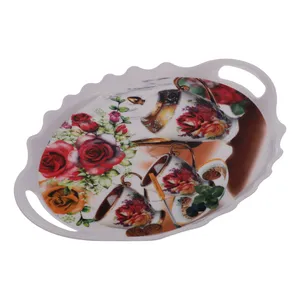 سینی مدل طرح گل و چای