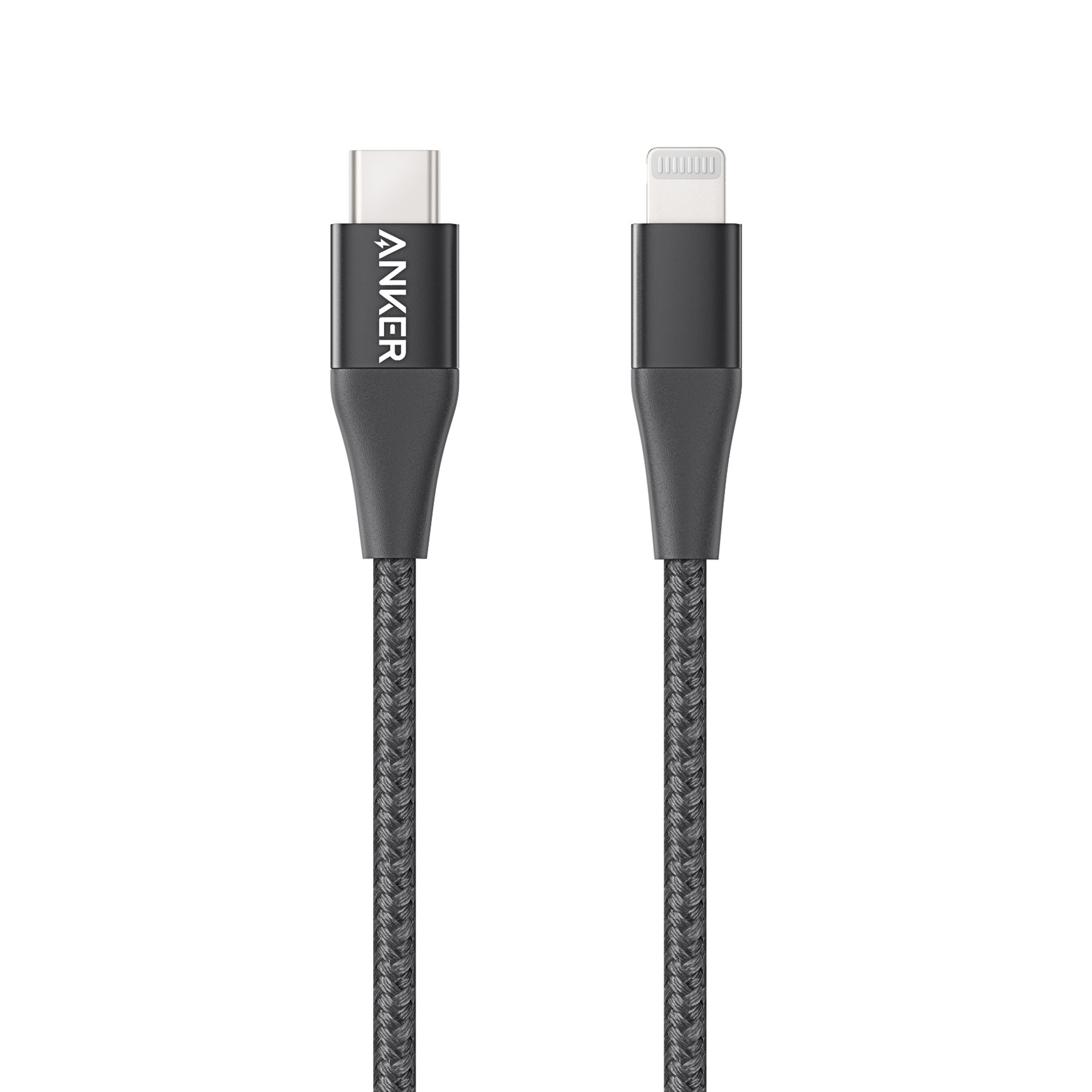 کابل تبدیل USB-C به لایتنینگ انکر مدل PowerLine Plus II طول 0.9 متر
