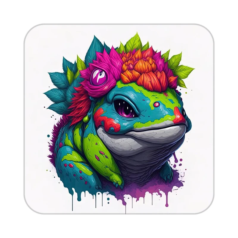 زیر لیوانی کاکتی طرح حیوانات رنگی مدل mp26378