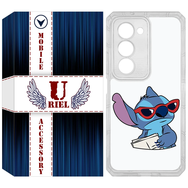 کاور یوریل مدل Clear کد 69 طرح استیچ مناسب برای گوشی موبایل شیائومی Redmi 15 4G