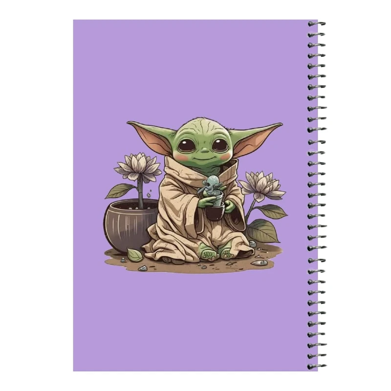 دفتر مشق 80 برگ اس جی مدل بیبی یودا کد 13