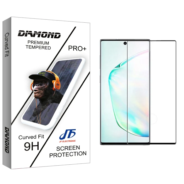محافظ صفحه نمایش شیشه ای جی اف مدل Diamond FLGL مناسب برای گوشی موبایل سامسونگ Galaxy Note 10 Plus
