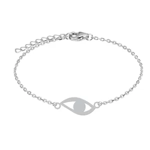 دستبند زنجیری زنانه هایکا طرح چشم کد zd.h 456