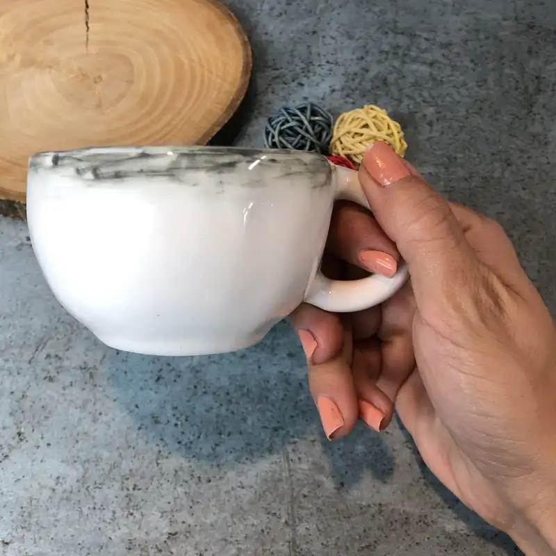 فنجان سرامیکی طرح اسب آبی