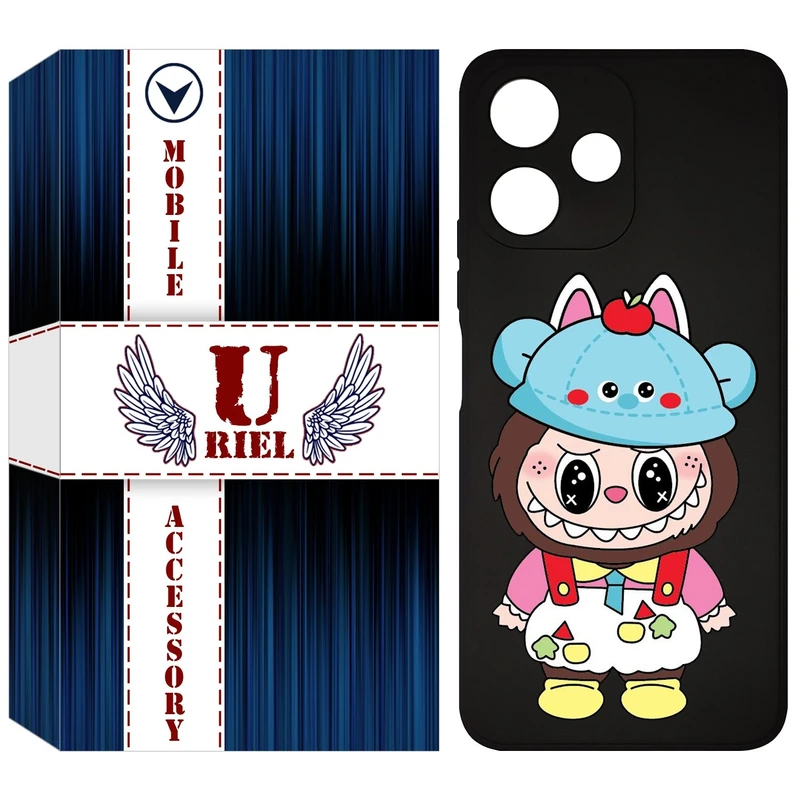 کاور یوریل مدل KSH کد 123 طرح عروسک لبوبو مناسب برای گوشی موبایل شیائومی Redmi 12 5G / Note 12R / Poco M6 Pro 5G