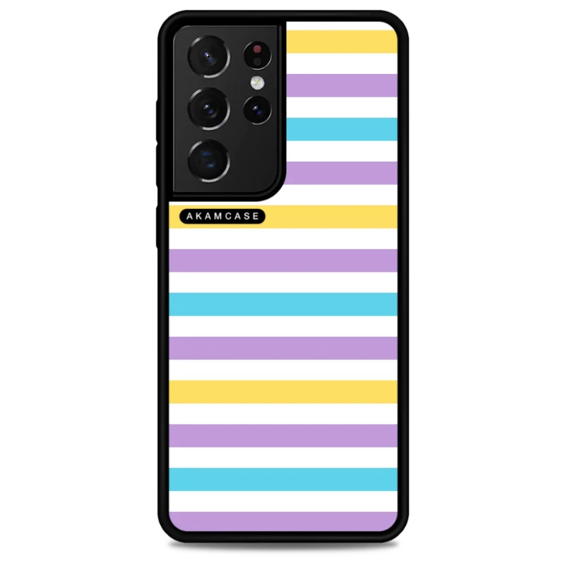 کاور آکام مدل AMCWSGS21U-PASTEL PATTERN7 مناسب برای گوشی موبایل سامسونگ Galaxy S21 Ultra
