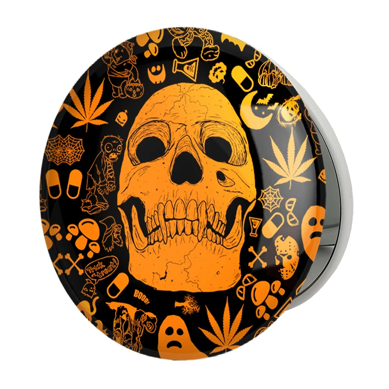 آینه جیبی خندالو طرح اسکلت Skleton مدل تاشو کد 1157 