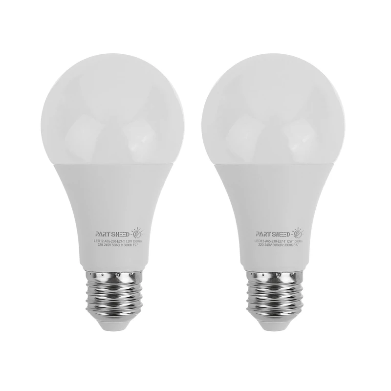 لامپ ال ای دی 12 وات پارت شید مدل Day Light پایه E27 بسته 2 عددی
