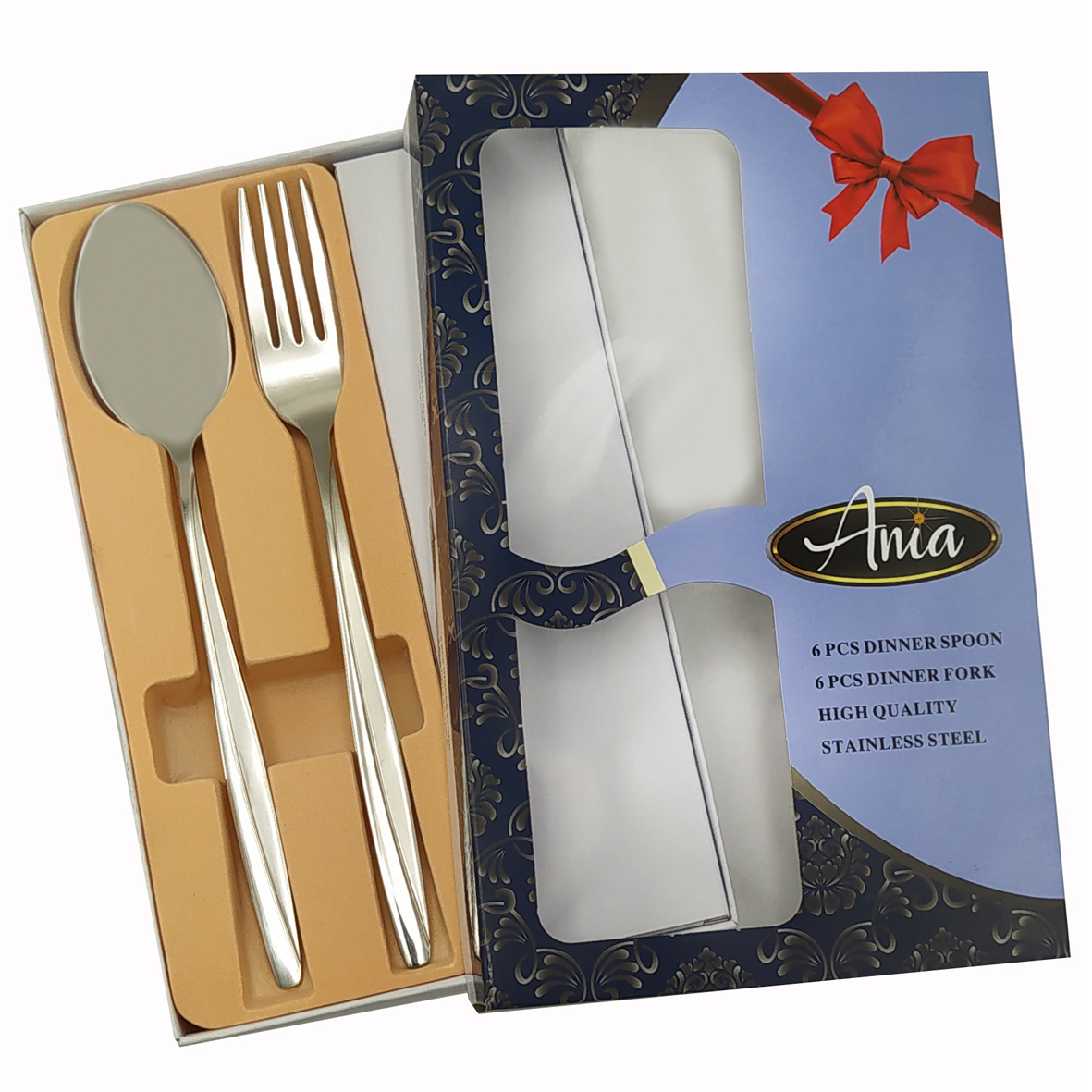 ست قاشق و چنگال غذاخوری 12 پارچه آنیا کد 77