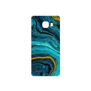 MAHOOT Turquoise marblewith golden streaks Cover Sticker for Samsung Galaxy C5