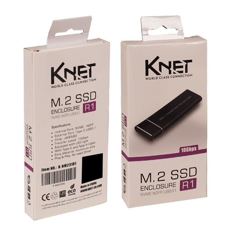 باکس هارد NVMe کی نت مدل K-R1