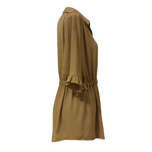 مانتو زنانه مدل AK400 رنگ نسکافه ای