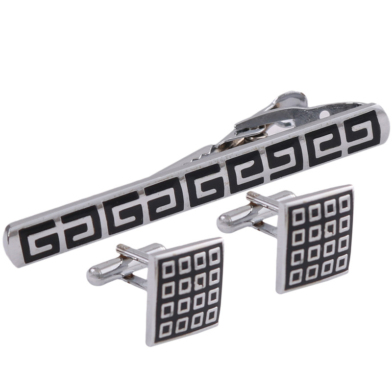 ست دکمه سردست و گیره کراوات مردانه کد 105264