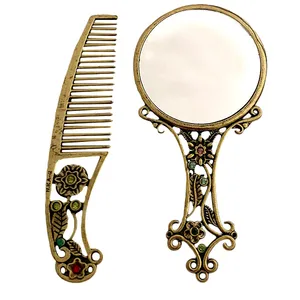 ست آینه آرایشی و شانه مدل Jewelry 6