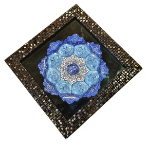 تابلو میناکاری مسی مدل حوض نقاشی