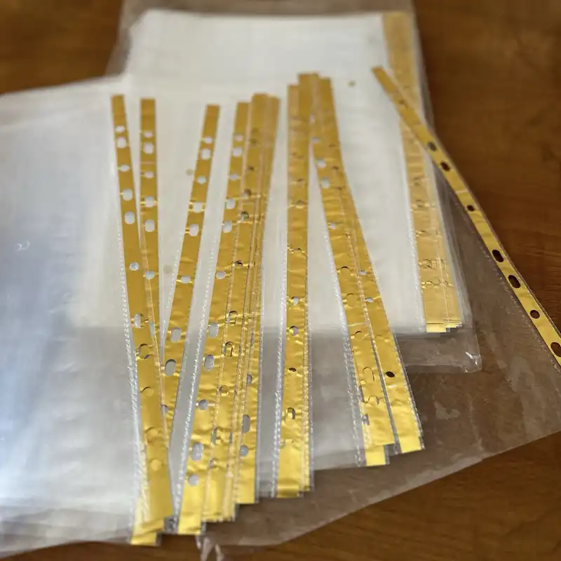 کاور کاغذ A4 مدل نوار رنگی بسته 100 عددی