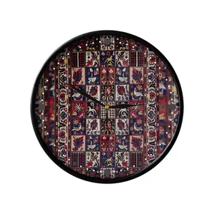 ساعت دیواری مدوپد طرح فرش بختیار خشتی مدل C-bakhtiary09