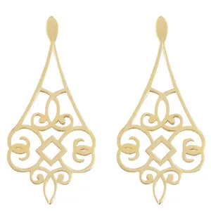 گوشواره طلا 18 عیار زنانه الن نار مدل 0637