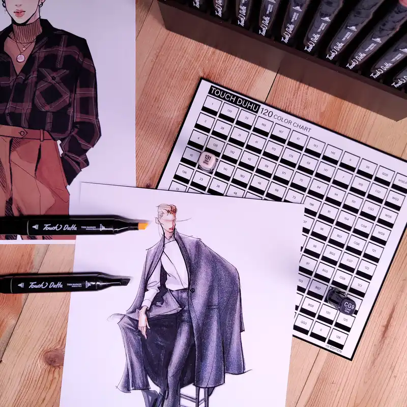 ماژیک راندو تاچ دوهو مدل r0t Edition به همراه استند بسته 120 عددی