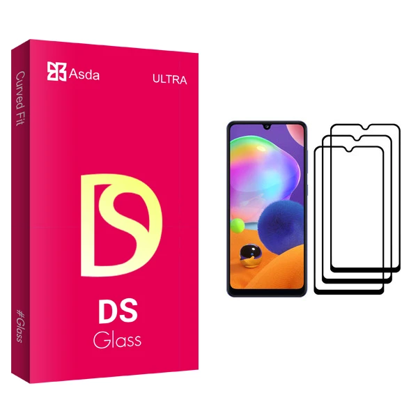 محافظ صفحه نمایش آسدا مدل DS مناسب برای گوشی موبایل سامسونگ Galaxy A31 بسته سه عددی