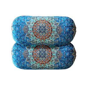 پشتی ترمه طرح سنتی مدل شاه نشین کد 10082 بسته 2 عددی