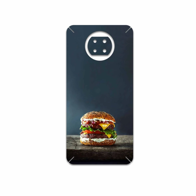 برچسب پوششی ماهوت مدل Hamburger مناسب برای گوشی موبایل شیائومی Redmi Note 9T