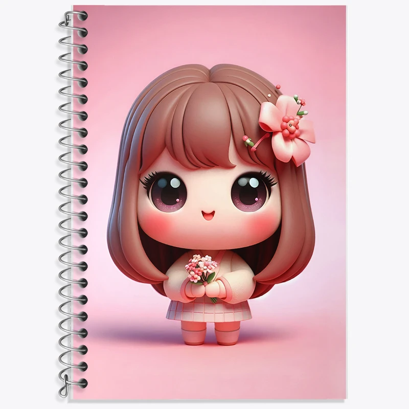 دفتر نت موسیقی 50 برگ خندالو طرح دخترانه کیوت کد F6206