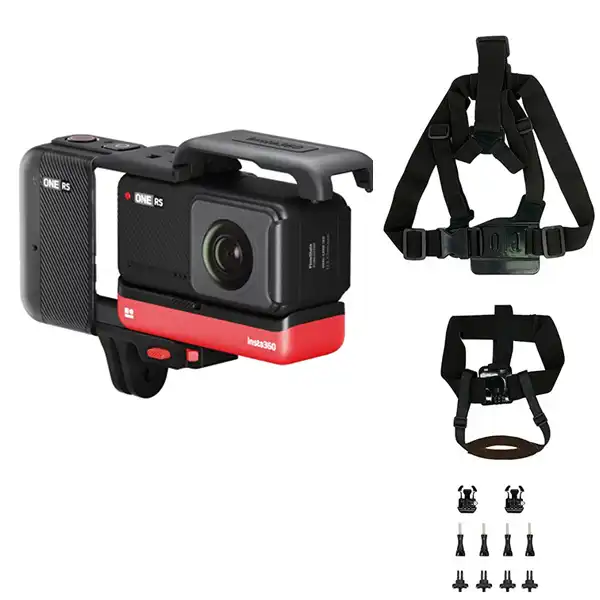 دوربین فیلم برداری اینستا 360 مدل INSTA360 ONE RS RUN BUNDEL  به همراه لوازم جانبی