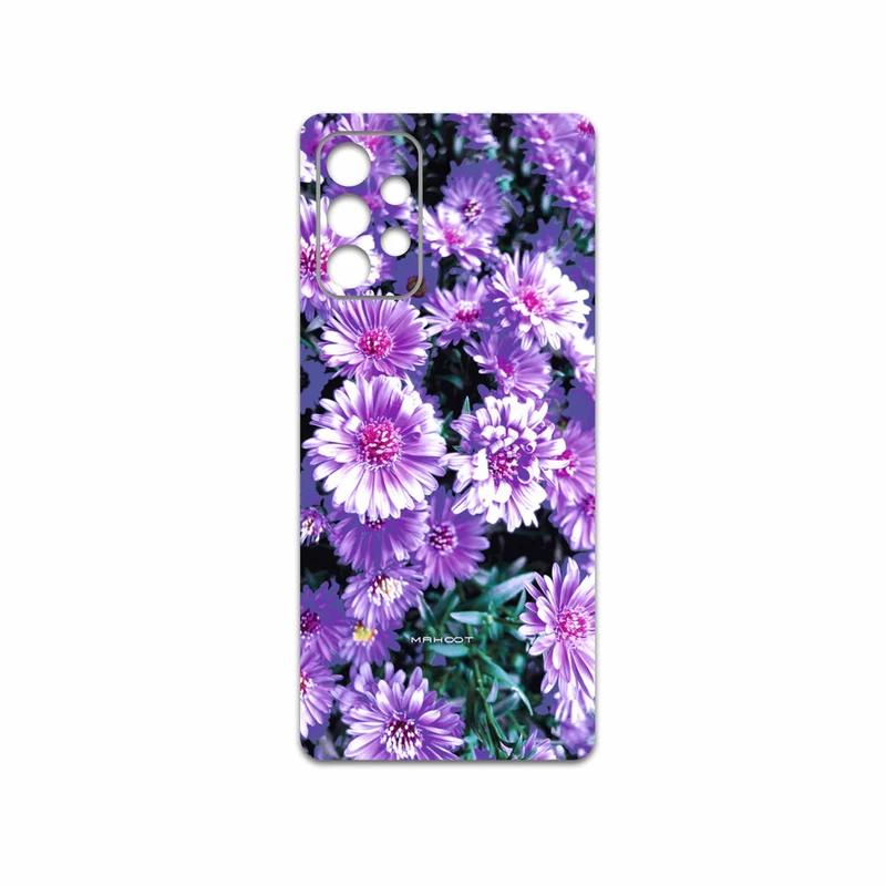 برچسب پوششی ماهوت مدل Purple-Flower مناسب برای گوشی موبایل سامسونگ Galaxy A72