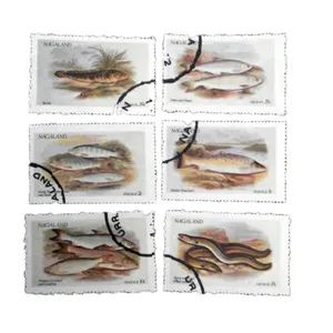 تمبر یادگاری مدل ماهی ها وآبزیان کد DS4122 مجموعه 6 عددی