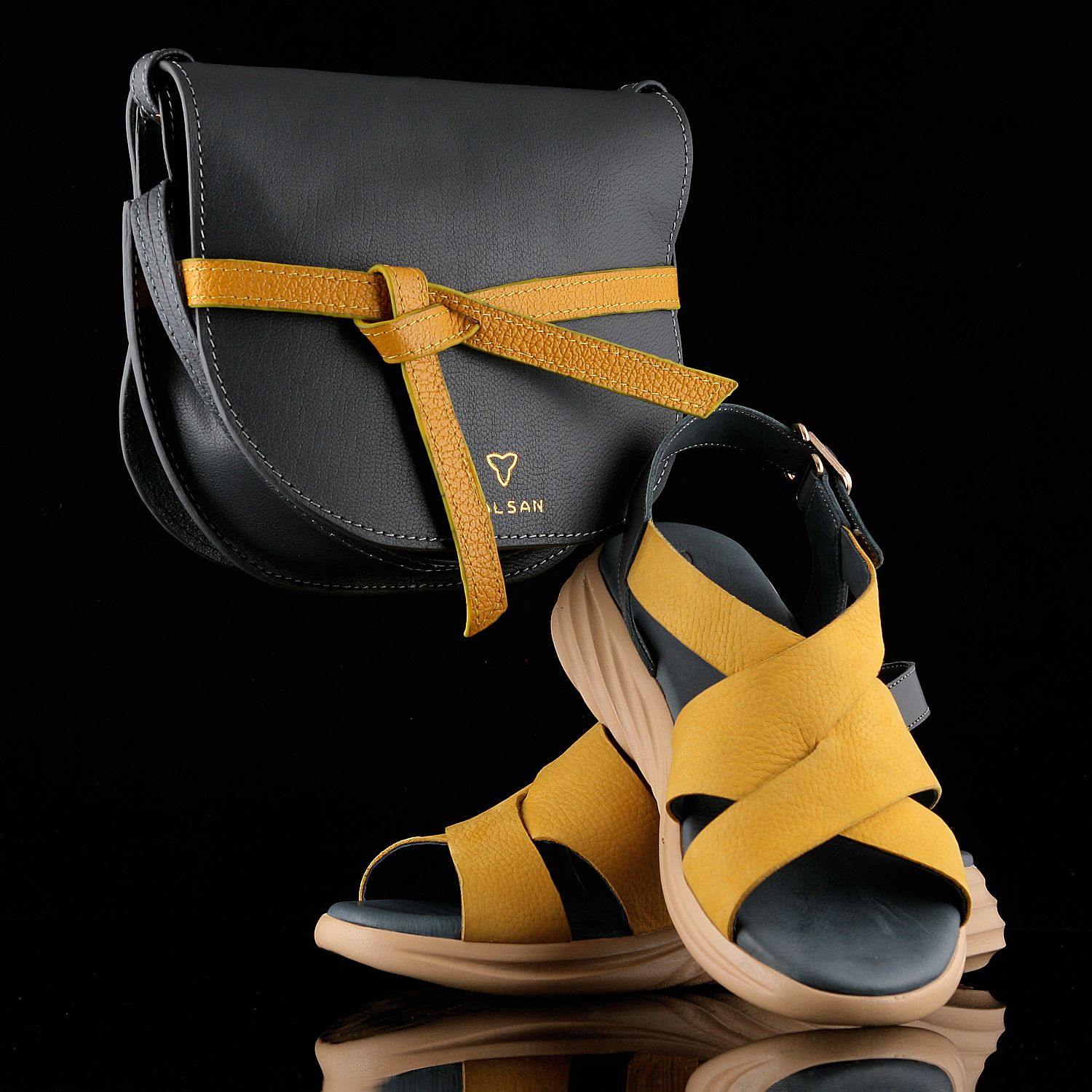 ست کیف و کفش زنانه چرم یلسان مدل برکه کد RICHMOND-GF-903-tos -  - 6
