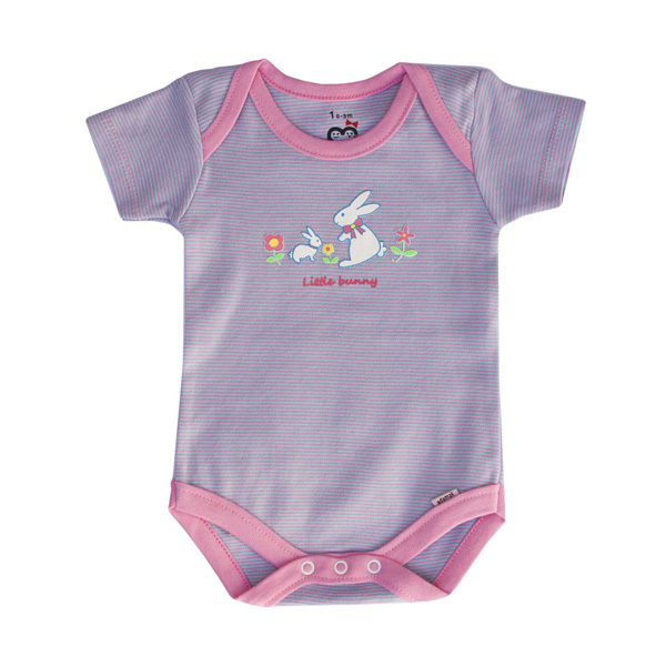 بادی آستین کوتاه نوزادی آدمک مدل little rabit