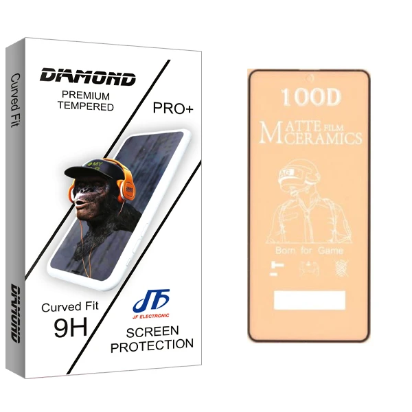 محافظ صفحه نمایش مات جی اف مدل Diamond glass مناسب برای گوشی موبایل اپل IPHONE XR