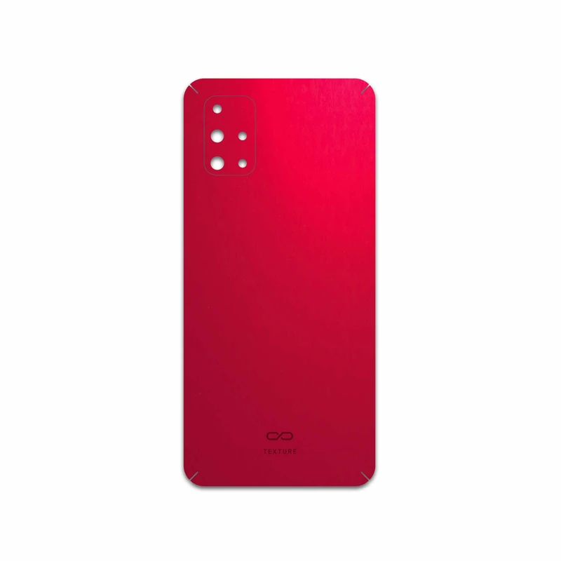 برچسب پوششی ماهوت مدل Matte-Warm-Red مناسب برای گوشی موبایل سامسونگ Galaxy M31S