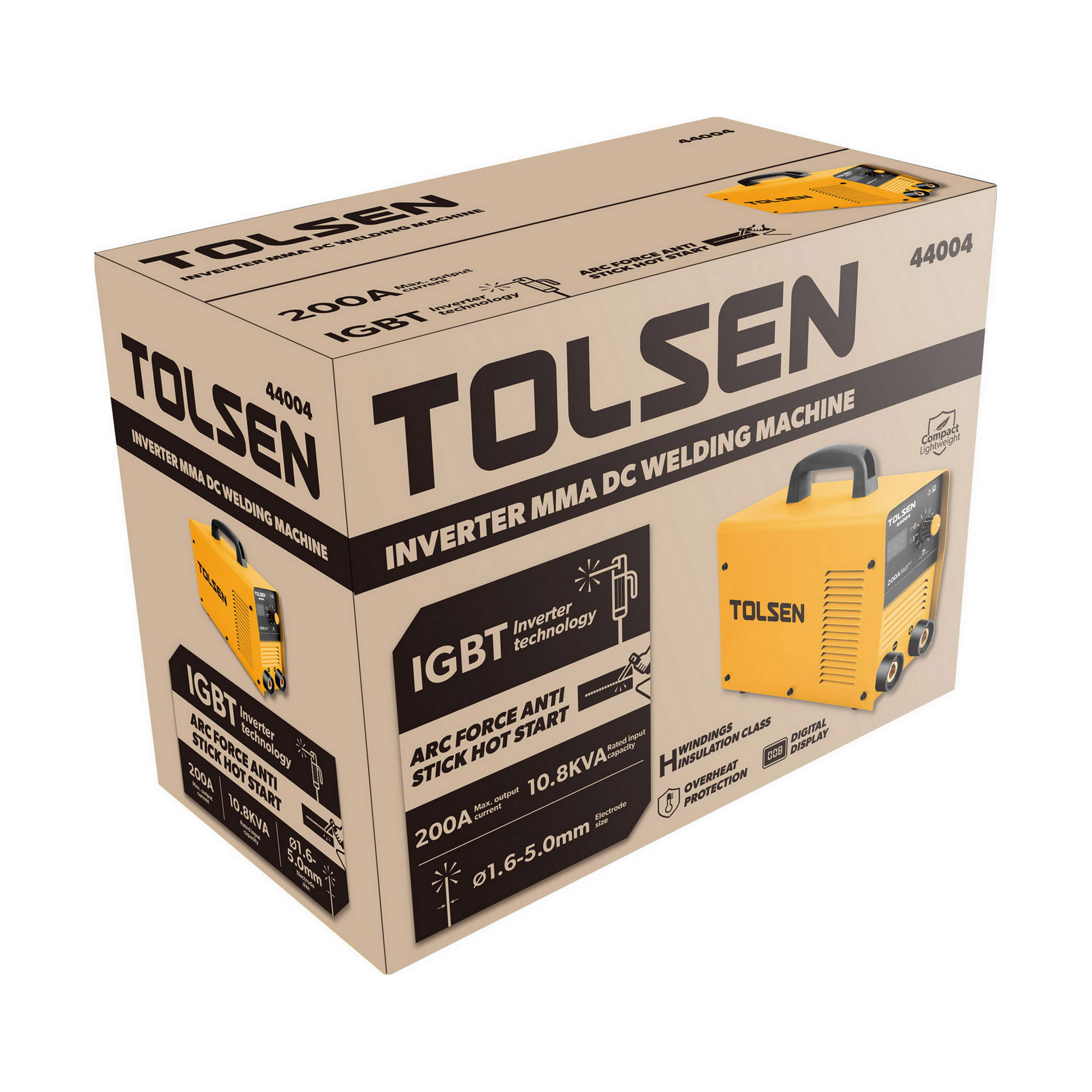 اینورتر جوشکاری 200 آمپر تولسن مدل 44004 اینورتر جوشکاری 200 آمپر تولسن مدل 44004