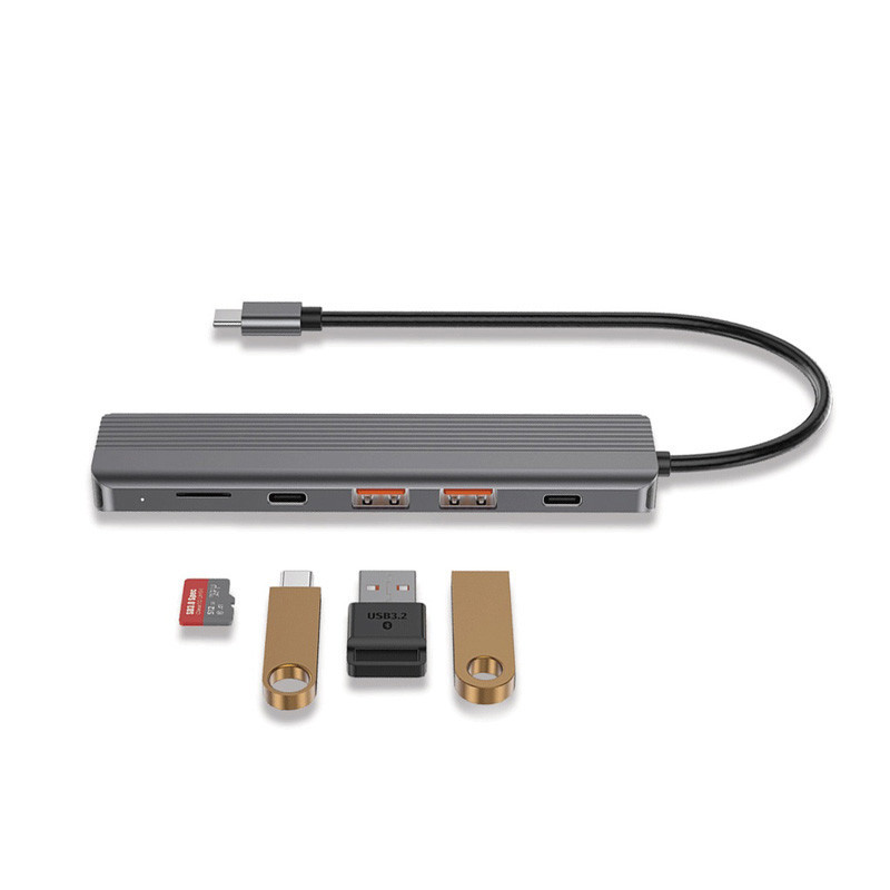 هاب 6 پورت USB-C پاورولوجی مدل 6IN1 SLIM