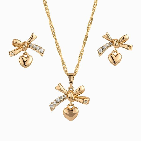 نیم ست زنانه ژوپینگ مدل ۹۷۱۶۰ پاپیون و قلب