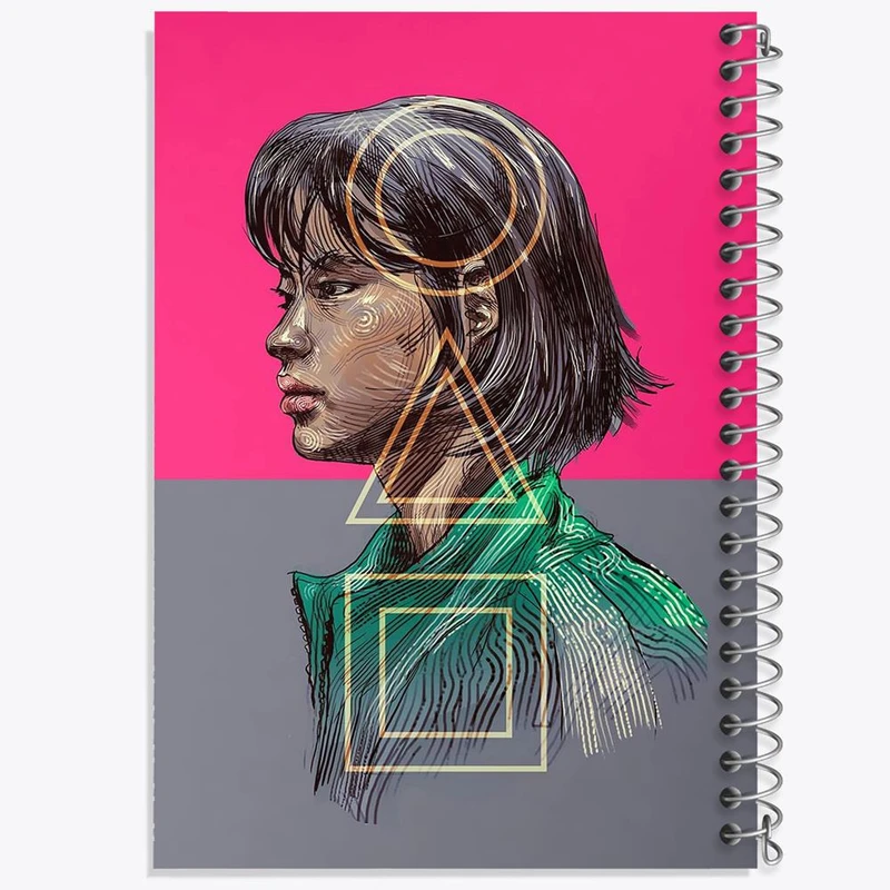 دفتر نقاشی 50 برگ خندالو مدل کانگ سه بیوک Squid Game کد 10809