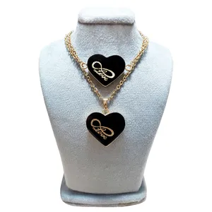 نیم ست زنانه مدل قلب LOVE کد PN01 بسته دو عددی