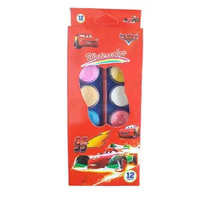 آبرنگ 12 رنگ مدل مکوئین