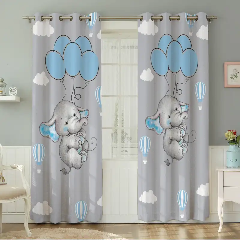 پرده نیروانا طرح کودک  مدل مخمل کد 8311سایز 140×280 سانتی متر