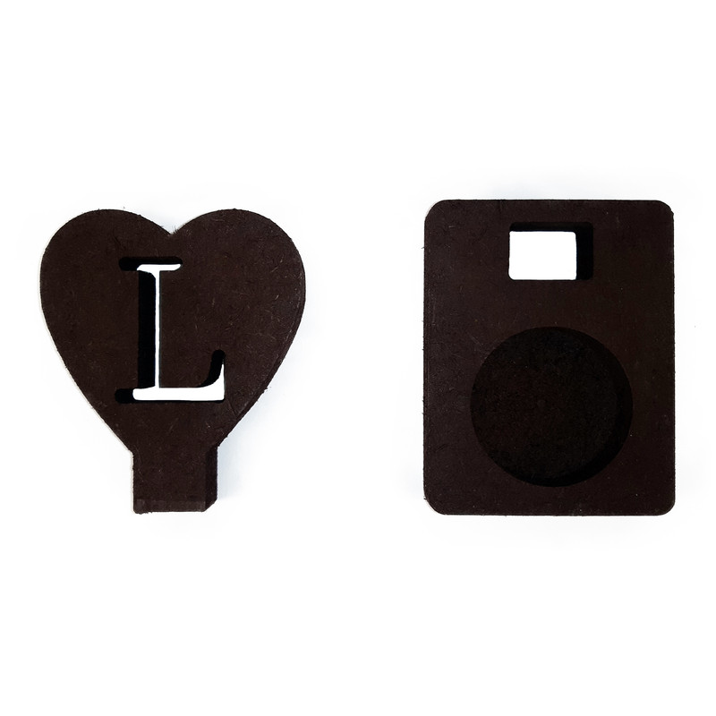 جا شمعی طرح قلب مدل MR2549 مجموعه 4 عددی